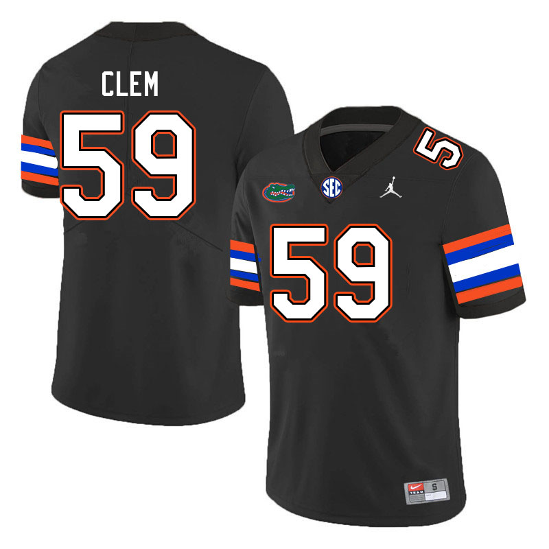 Men #59 Hayden Clem Florida Gators College Football Jerseys Stitched-Black